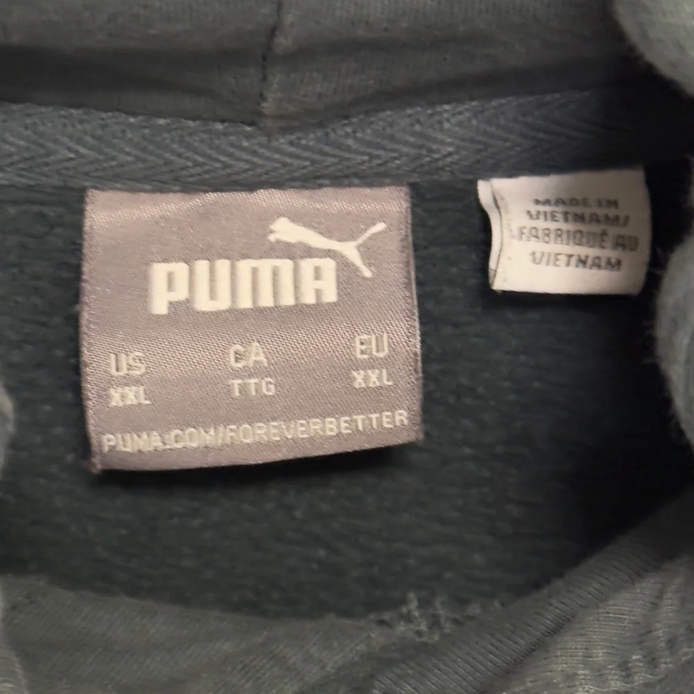Puma Green-Gray Hoodie - Picture 4 of 4